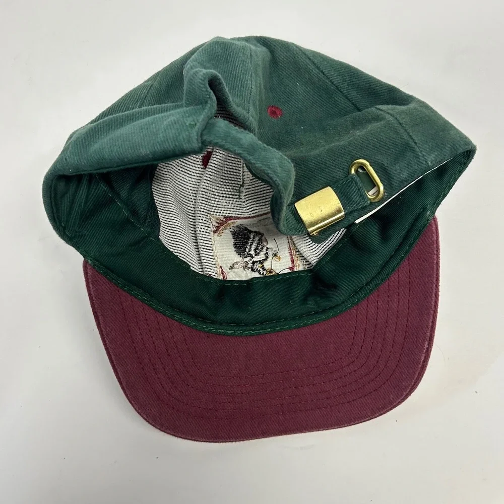 Ski Country Imports Denali Park Alaska Green Unisex OS Eagle Souvenir Hat Vtg
